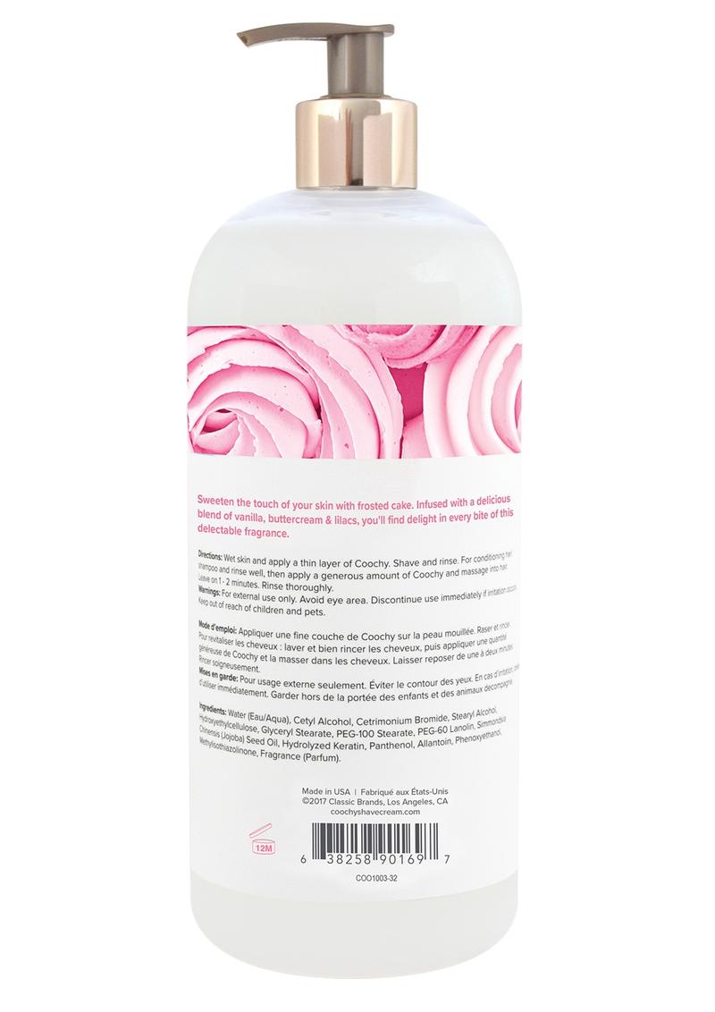 Coochy Shave Cream Frosted Cake