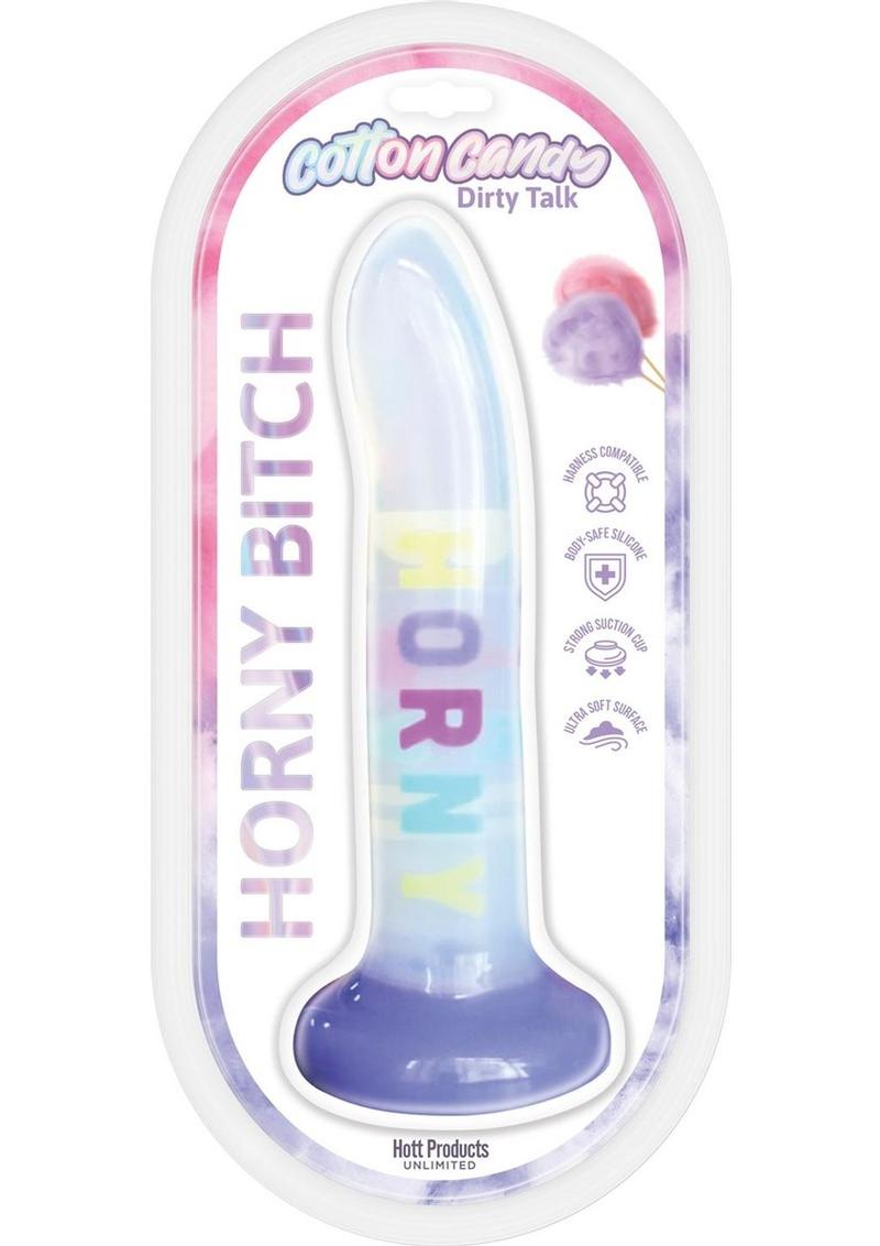 Cotton Candy Dirty Talk Horny Bitch Silicone Dildo