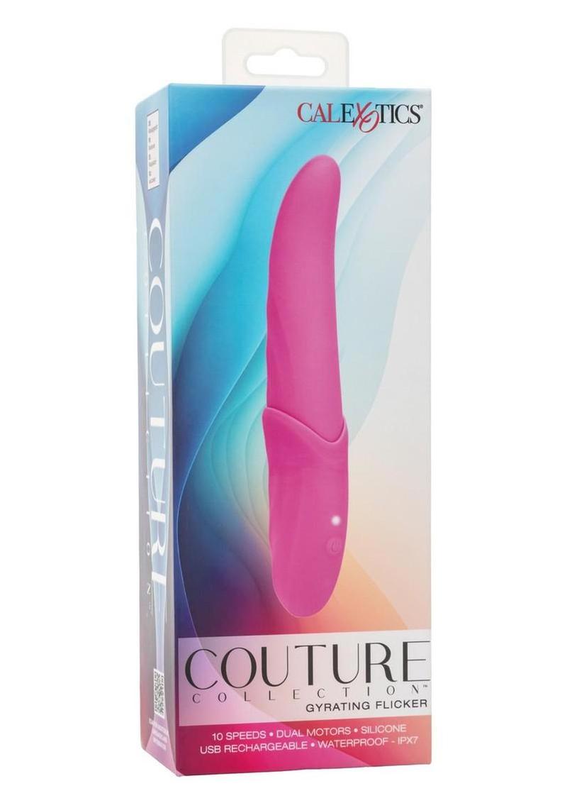 Couture Collection Gyrating Flicker Rechargeable Silicone Vibrator