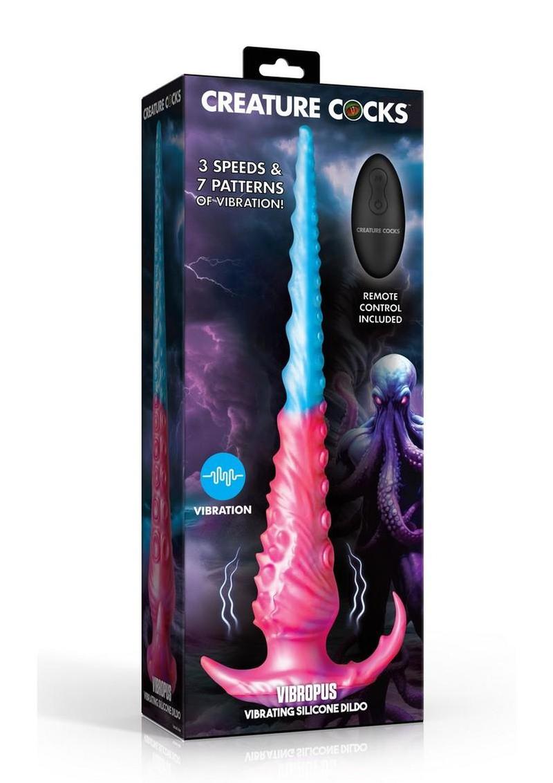 Creature Cock Vibropus Rechargeable Silicone Anal Dildo with Remote Control
