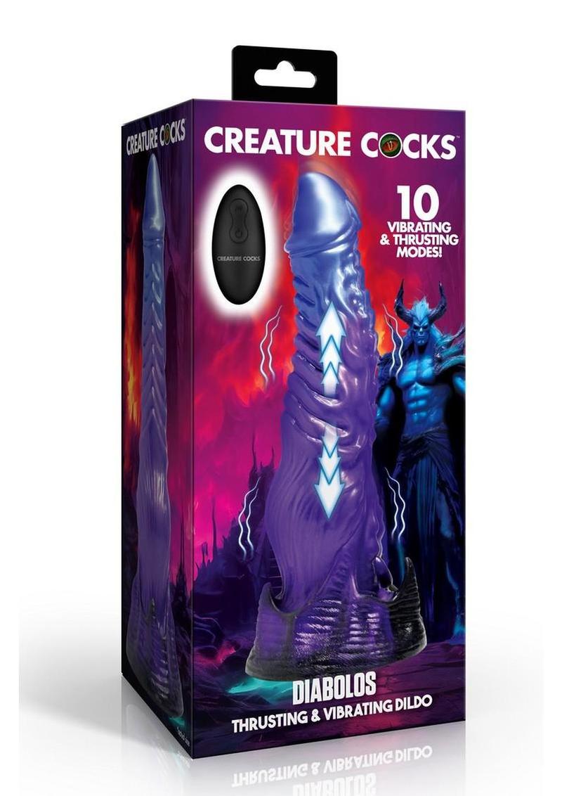 Creature Cocks Diabolos Thrusting and Vibrating Rechargeable Silicone Dildo