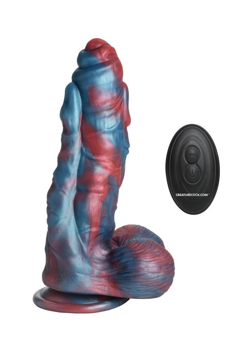 Creature Cocks Hydra X Vibrating Rechargeable Silicone Dildo with Remote