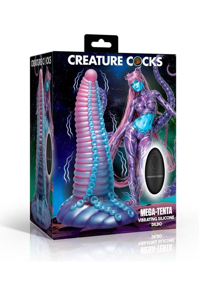 Creature Cocks Mega-Tenta Vibrating Rechargeable Silicone Dildo with Remote Control