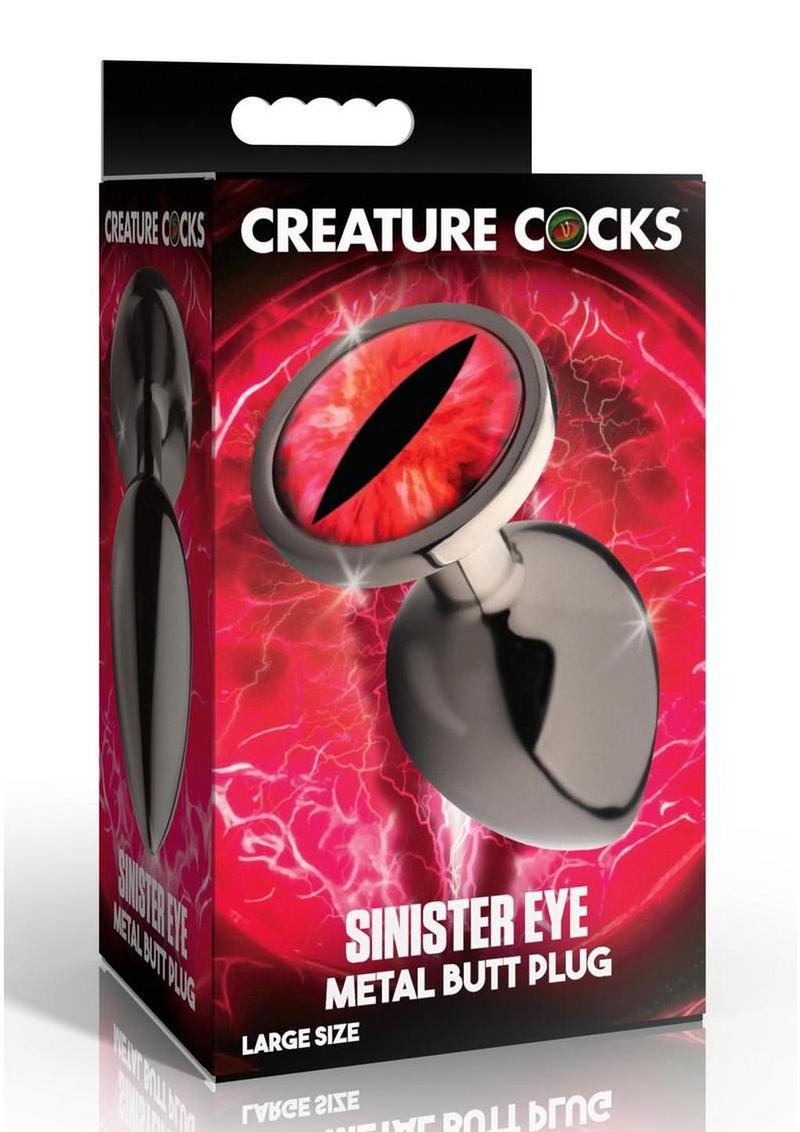 Creature Cocks Red Eye Metal Butt Plug