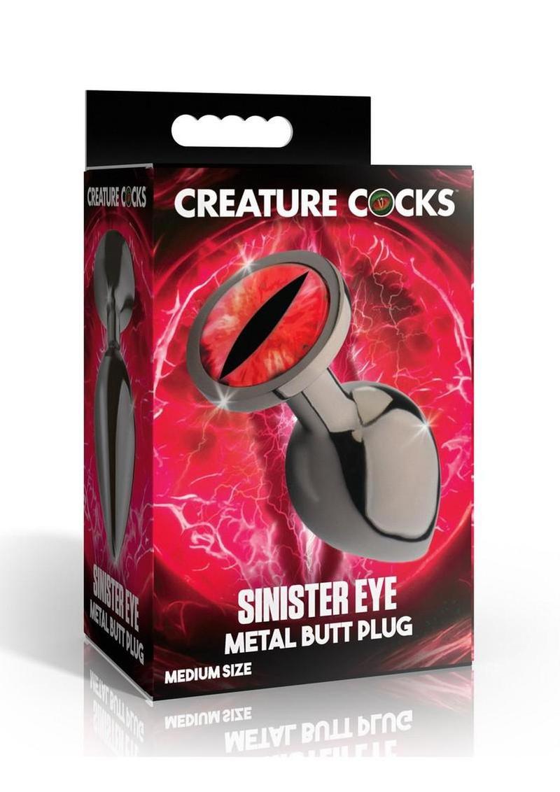 Creature Cocks Red Eye Metal Butt Plug