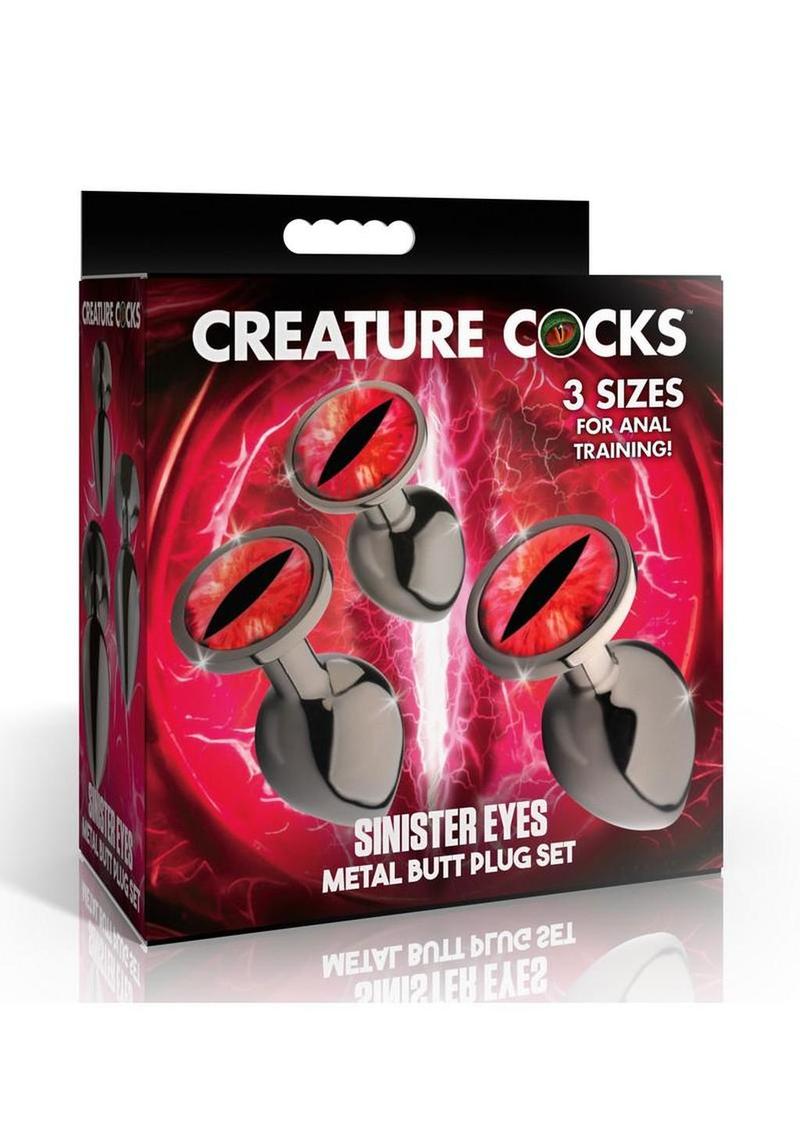 Creature Cocks Red Eye Metal Butt Plug