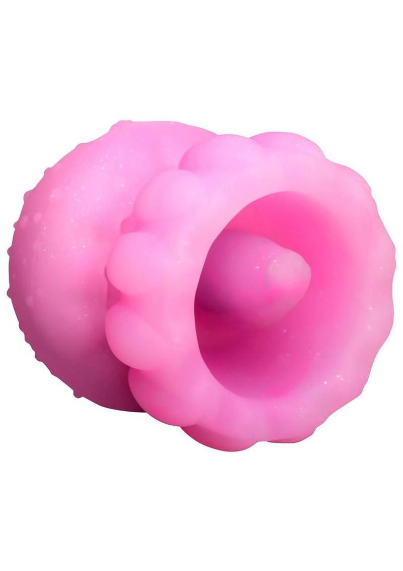 Creature Cocks Glow Jelly Licking and Vibrating Rechargeable Silicone Stimulator