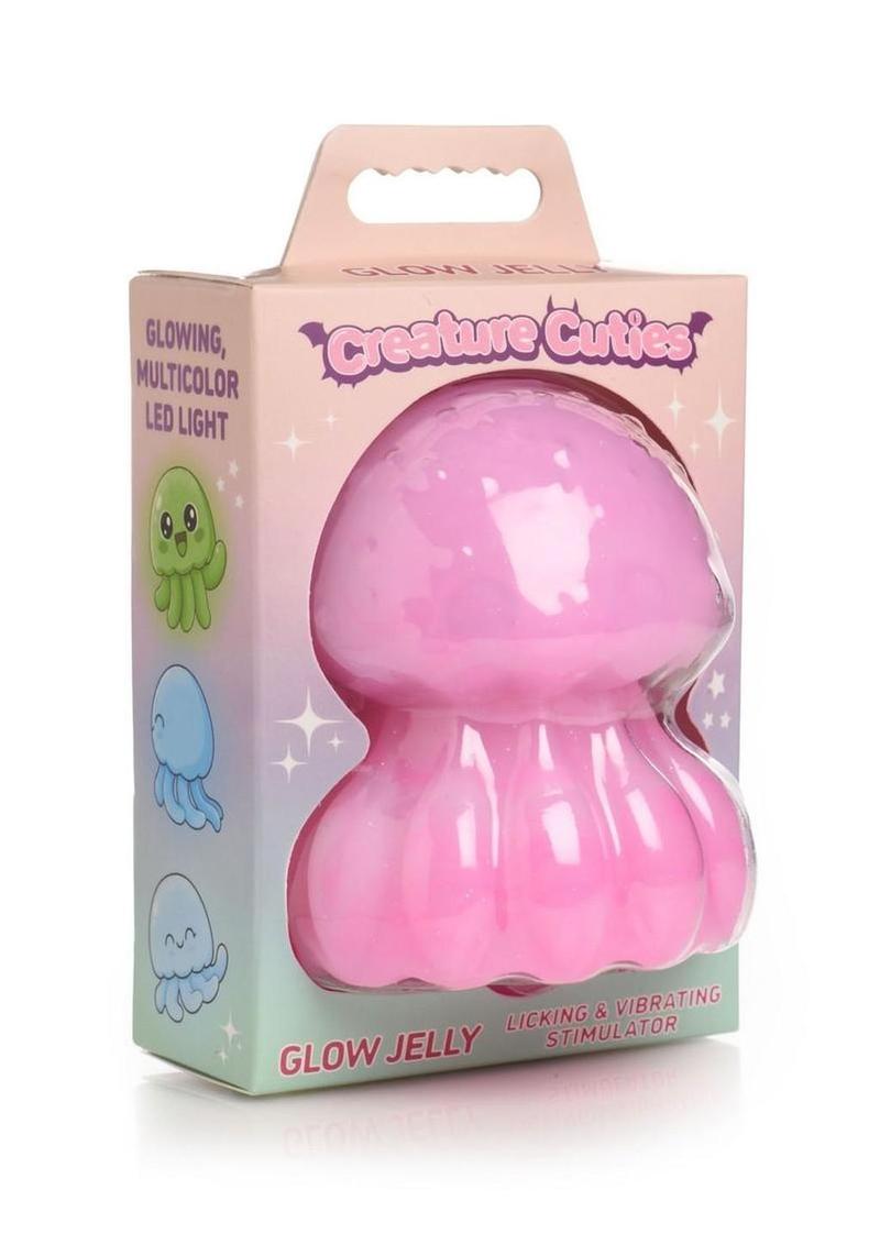 Creature Cocks Glow Jelly Licking and Vibrating Rechargeable Silicone Stimulator