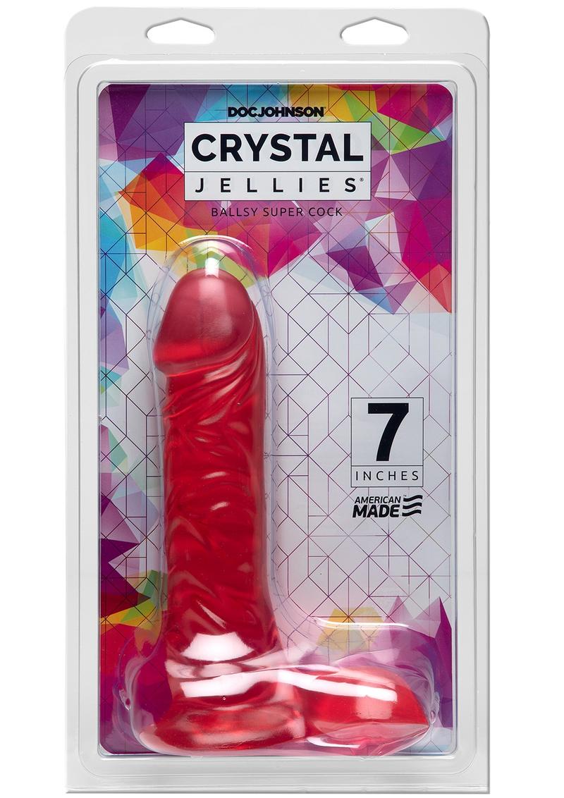 Crystal Jellies Ballsy Super Dildo