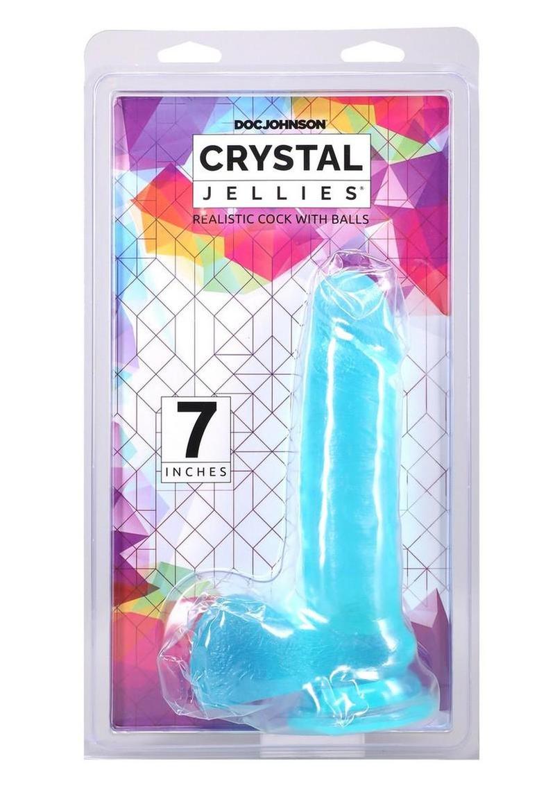 Crystal Jellies Realistic Dildo with Balls