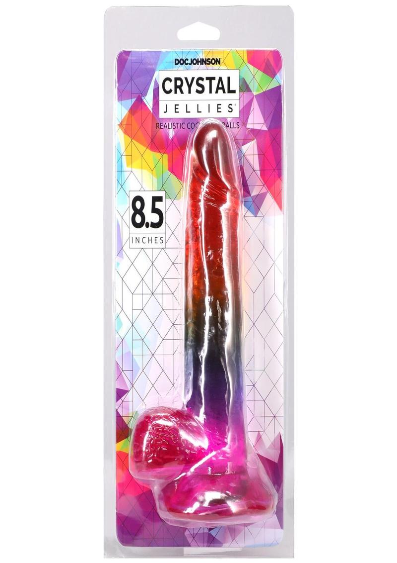 Crystal Jellies Realistic Dildo with Balls