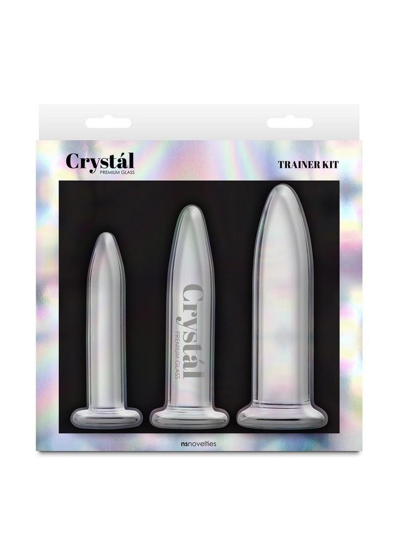 Crystal Trainer Glass Anal Plugs Kit