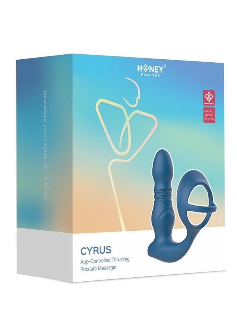 Cyrus App Control Thrusting Rechargeable Prostate Massager with Cock Ring