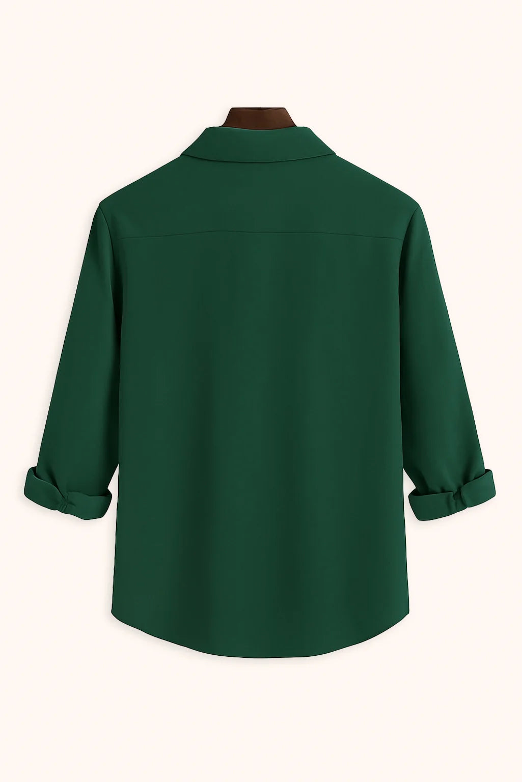 Men's Green Color Premium Full Sleeve Shirt
