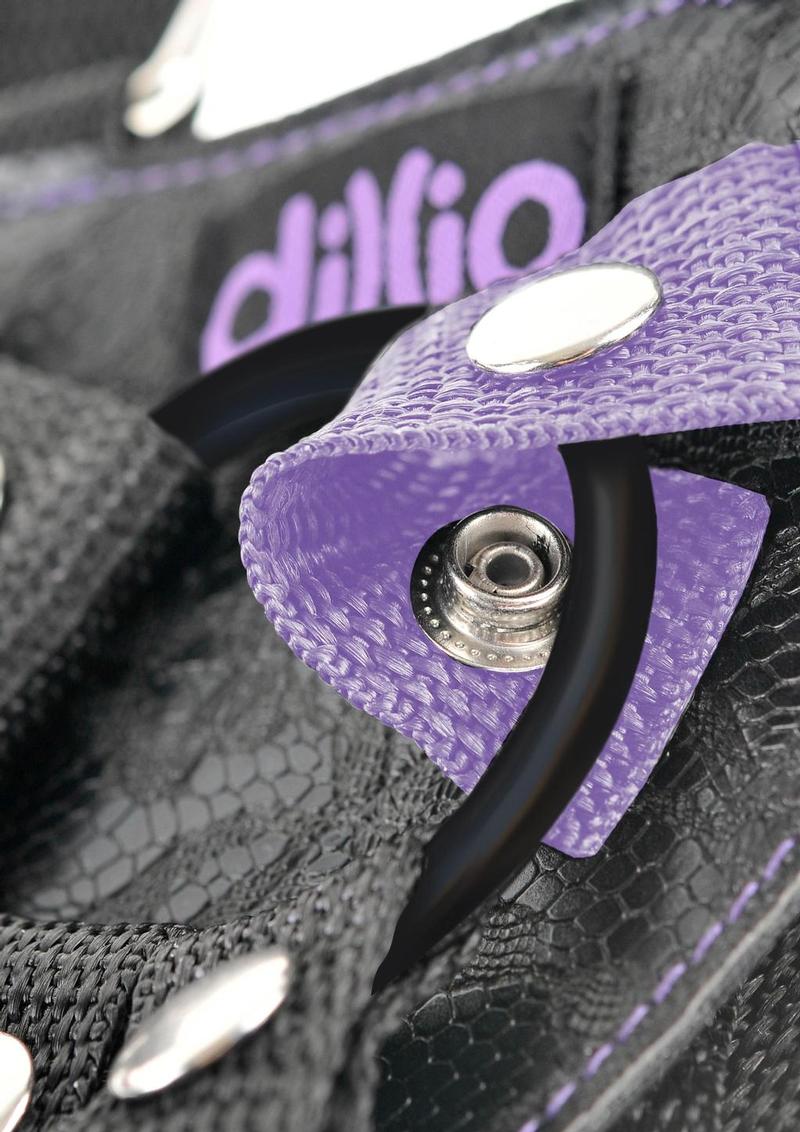 Dillio Strap-On Suspender Harness Set with Silicone Dildo