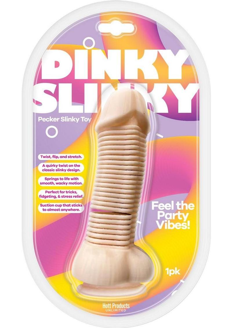 Dinky Slinky Pecker Spring Toy with Suction Cup