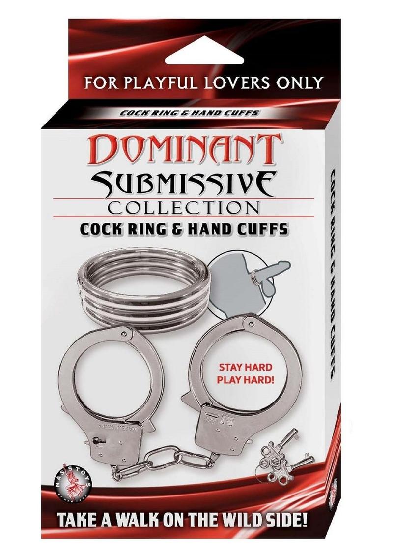 Dominant Submissive Collection Cock Ring and Handcuffs