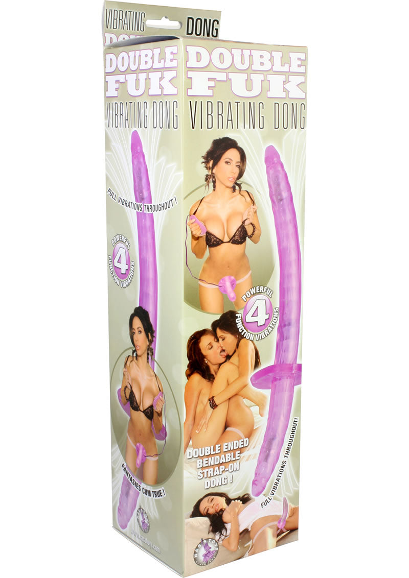 Double Fuk Vibrating Dildo Strap-On