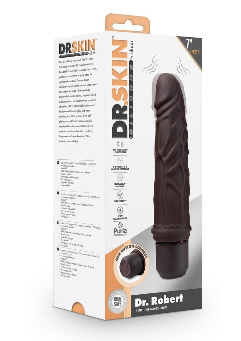 Dr. Skin Silicone Dr. Robert Vibrating Dildo