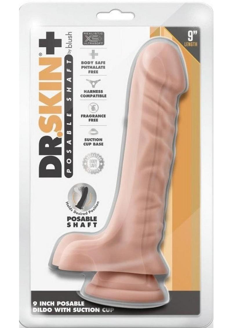 Dr. Skin Plus Posable Dildo with Balls