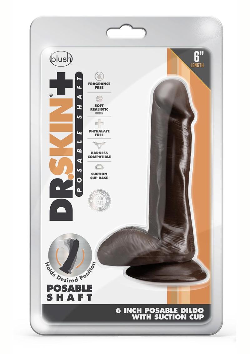 Dr. Skin Plus Posable Dildo with Balls and Suction Cup