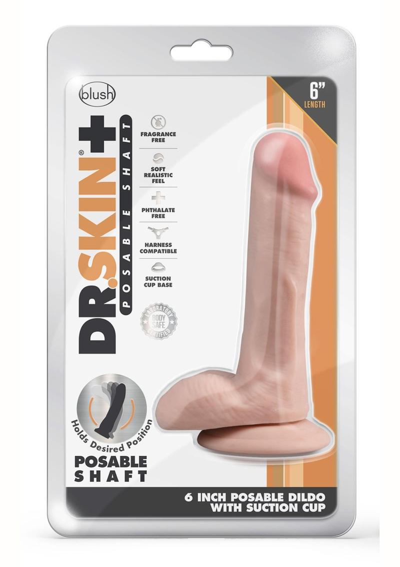 Dr. Skin Plus Posable Dildo with Balls and Suction Cup