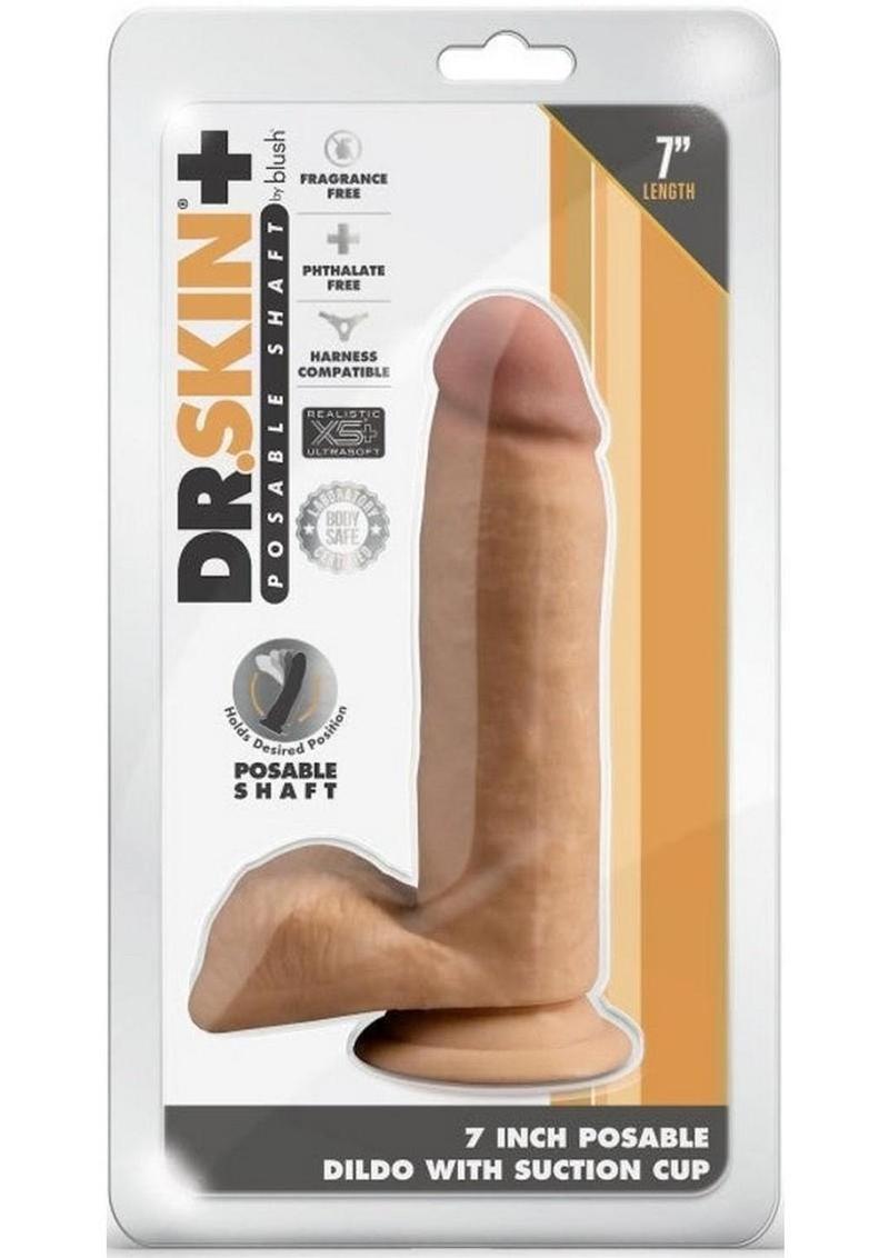 Dr. Skin Plus Posable Dildo with Balls and Suction Cup