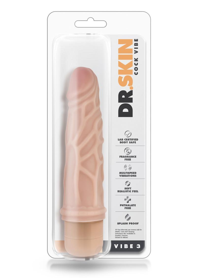 Dr. Skin Cock Vibe 3 Vibrating Dildo
