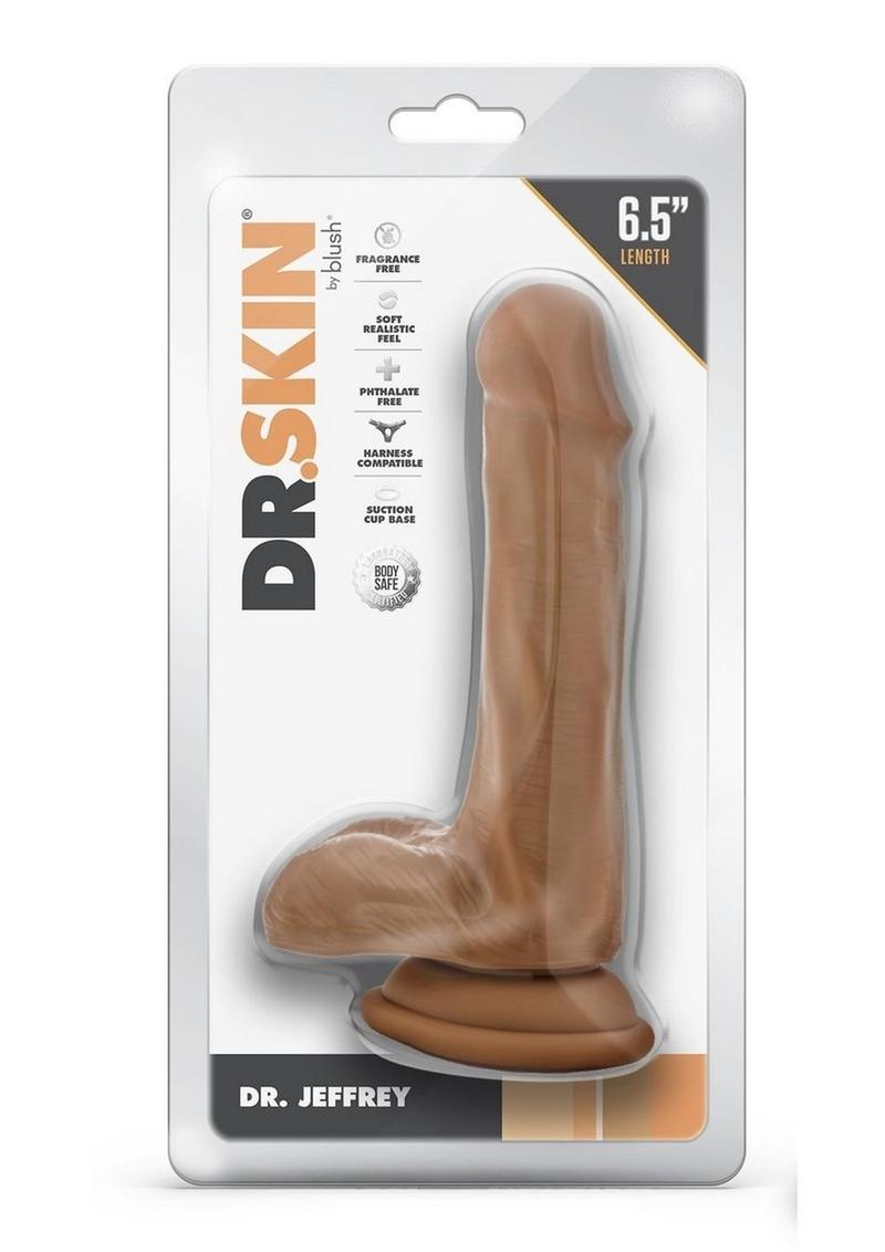 Dr. Skin Dr. Jeffrey Dildo with Balls and Suction Cup