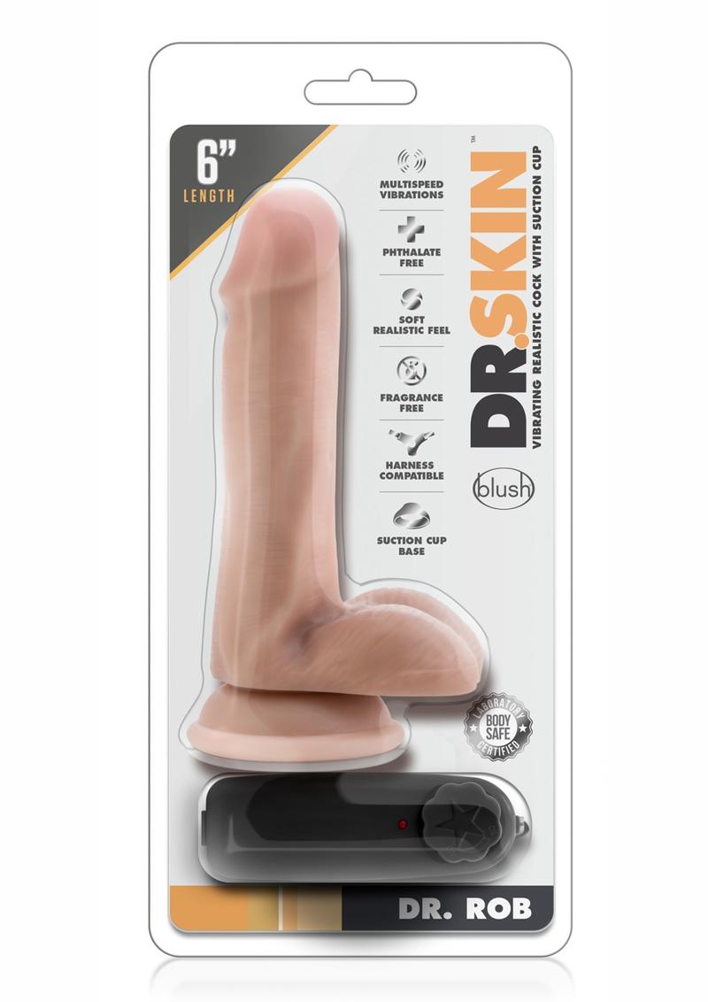 Dr. Skin Dr. Rob Vibrating Dildo with Remote Control