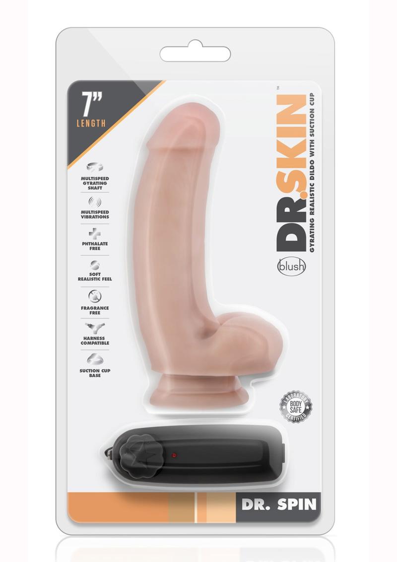 Dr. Skin Dr. Spin Gyrating Dildo with Suction Cup