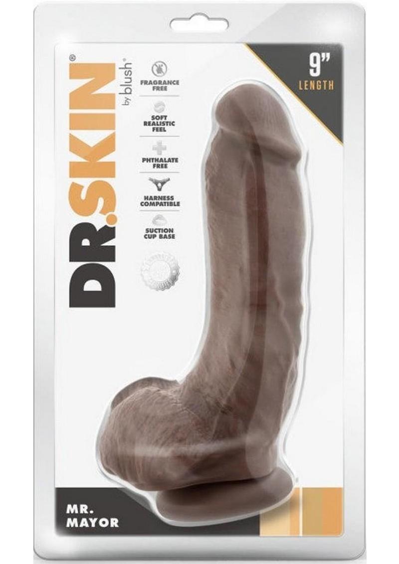 Dr. Skin Mr. Mayor Dildo with Balls and Suction Cup