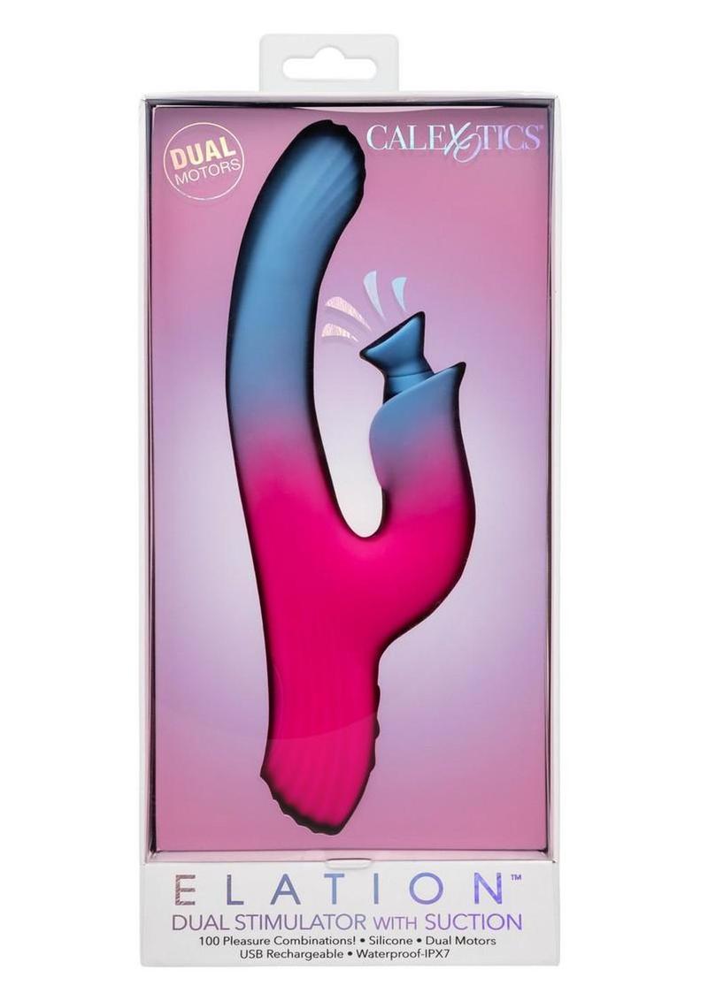 Elation Rechargeable Silicone Dual Stimulator with Suction