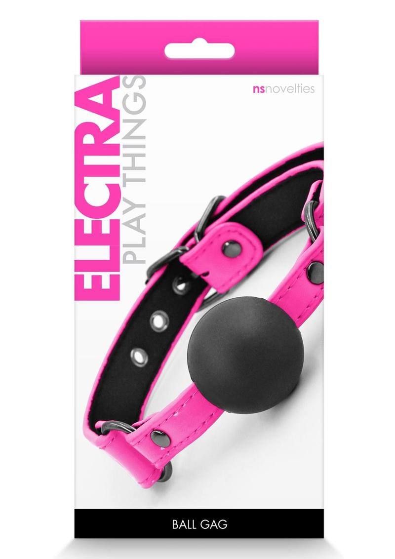 Electra Play Things Pu Leather Ball Gag