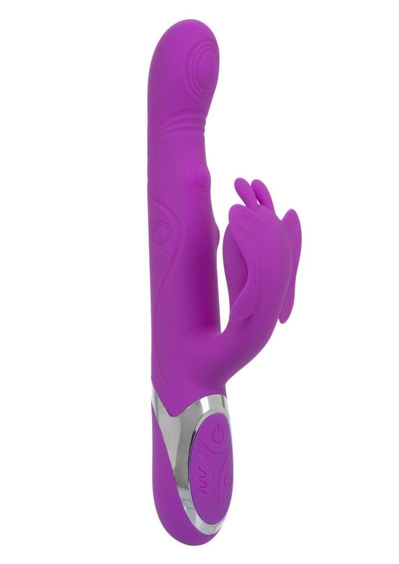 Enchanted Throbbing Butterfly Rechargeable Silicone Vibrator