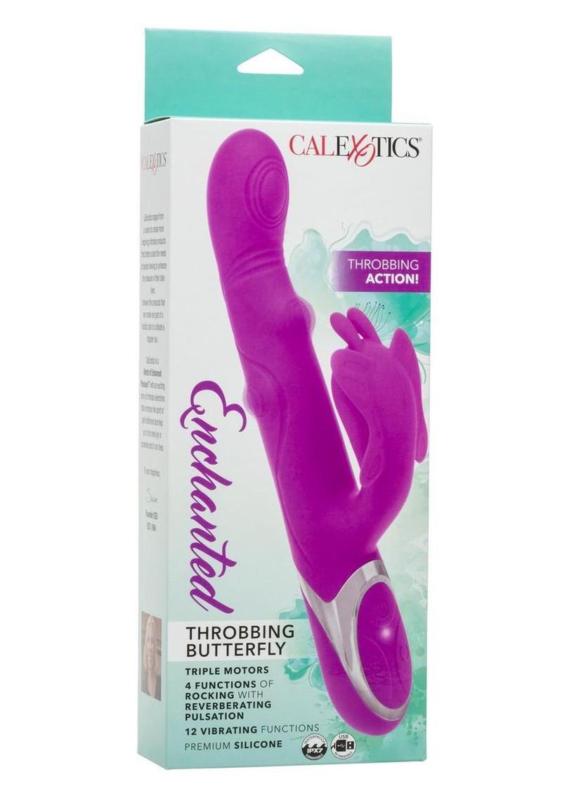 Enchanted Throbbing Butterfly Rechargeable Silicone Vibrator