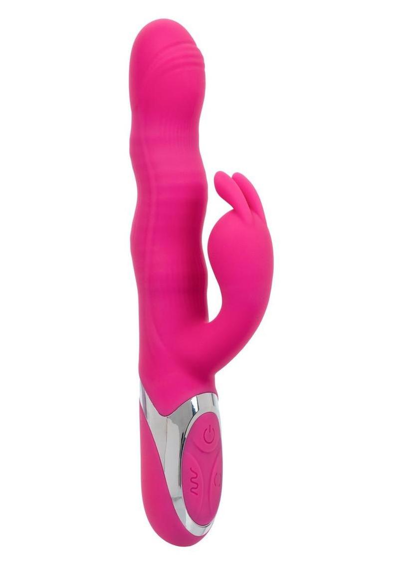 Enchanted Wave Action Bunny Rechargeable Silicone Vibrator