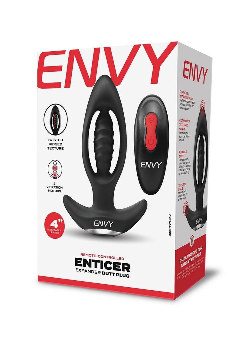 Envy Toys Enticer Remote Controlled Rechargeable Silicone Expander Butt Plug