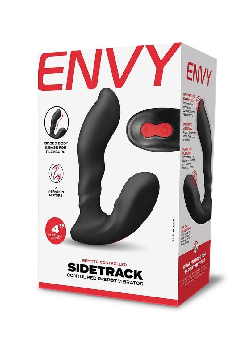 Envy Toys Sidetrack Remote Controlled Rechargeable Silicone Contoured P-Spot Vibrator