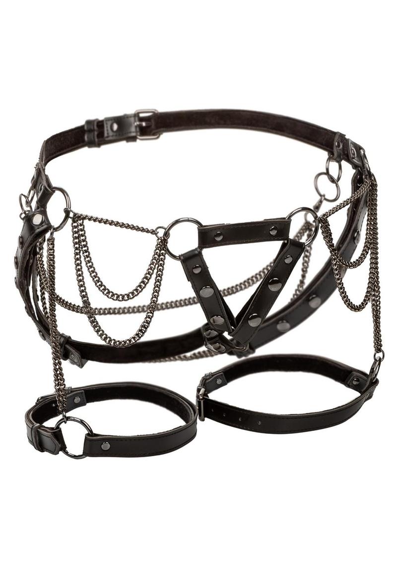 Euphoria Collection Thigh Harness with Chains - Plush Size