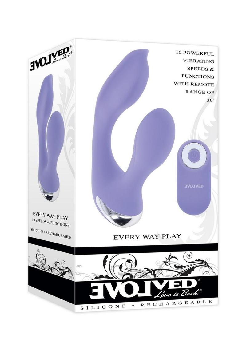 Every Way Play Rechargeable Silicone Wearable Vibrator with Remote Control