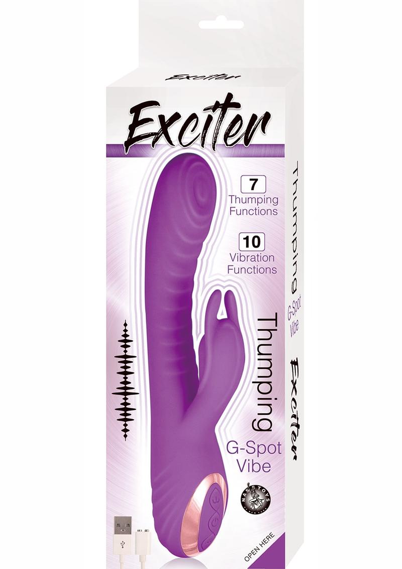 Exciter Thumping G-Spot Vibe Rechargeable Silicone Rabbit