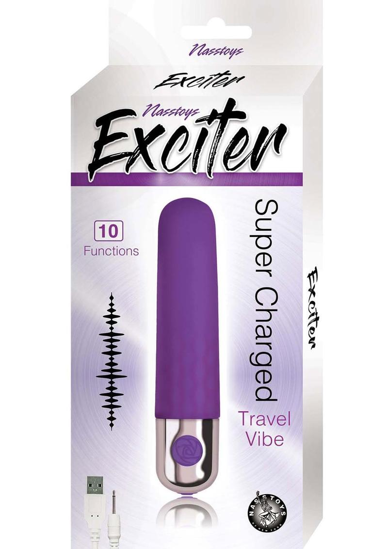 Exciter Travel Vibe Rechargeable Silicone Vibrator