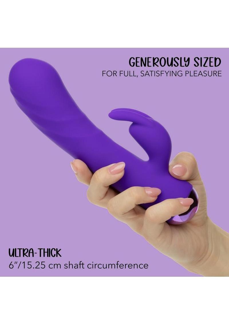 Extra Thicc chubby deep-Thrust Bunny Rechargeable Silicone Rabbit Vibrator