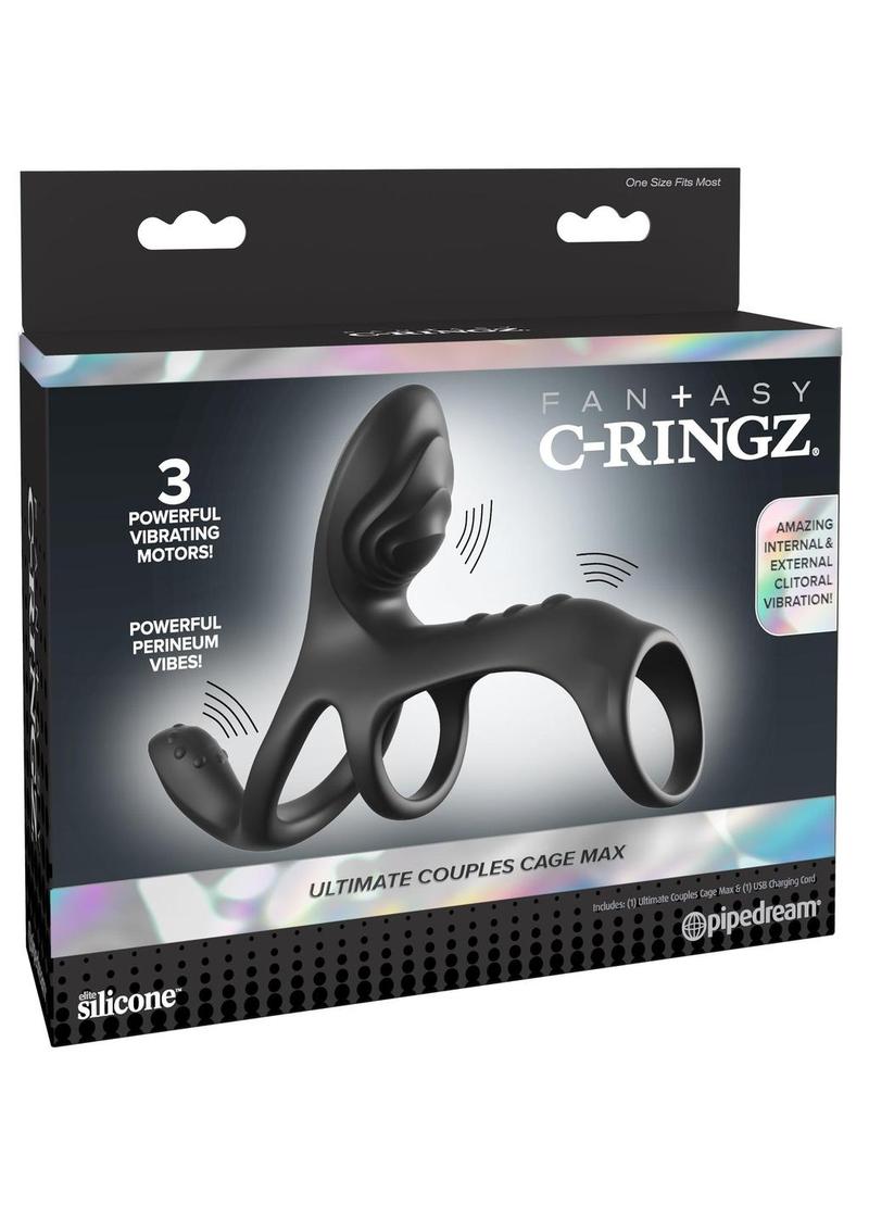 Fantasy C-Ringz Ultimate Couples Cage Max Vibrating Cock Ring