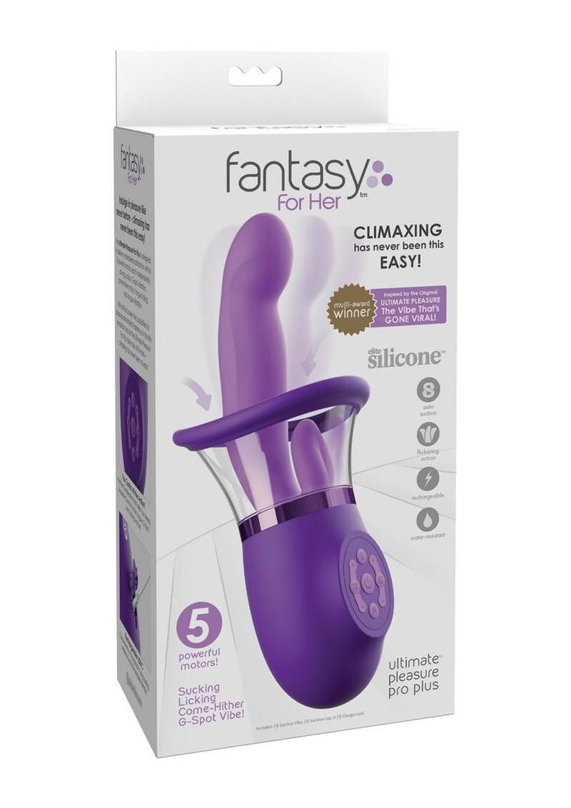 Fantasy For Her Ultimate Pleasure Pro Plus Rechargeable Vibrator with A Clitoral Stimulator