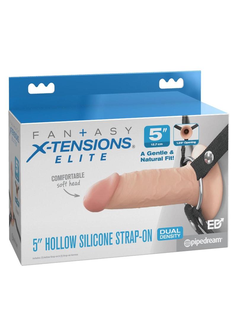 Fantasy X-Tensions Elite Silicone Dual Density Hollow Strap-On