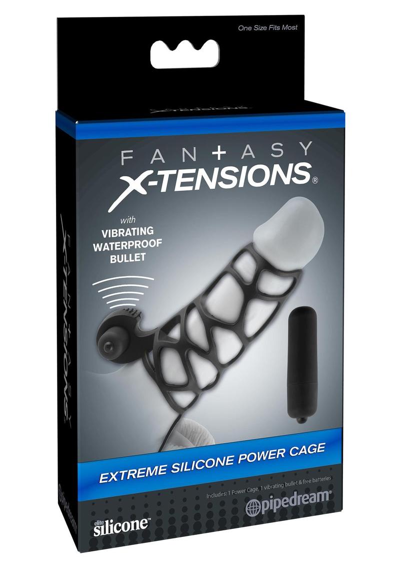 Fantasy X-Tensions Silicone Extreme Power Vibrating Cock Cage