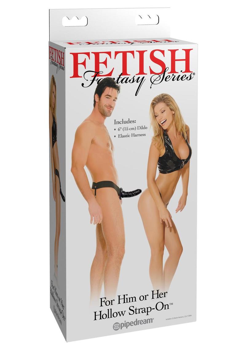 Fetish Fantasy Series For Him Or Her Hollow Strap-On Dildo and Adjustable Harness
