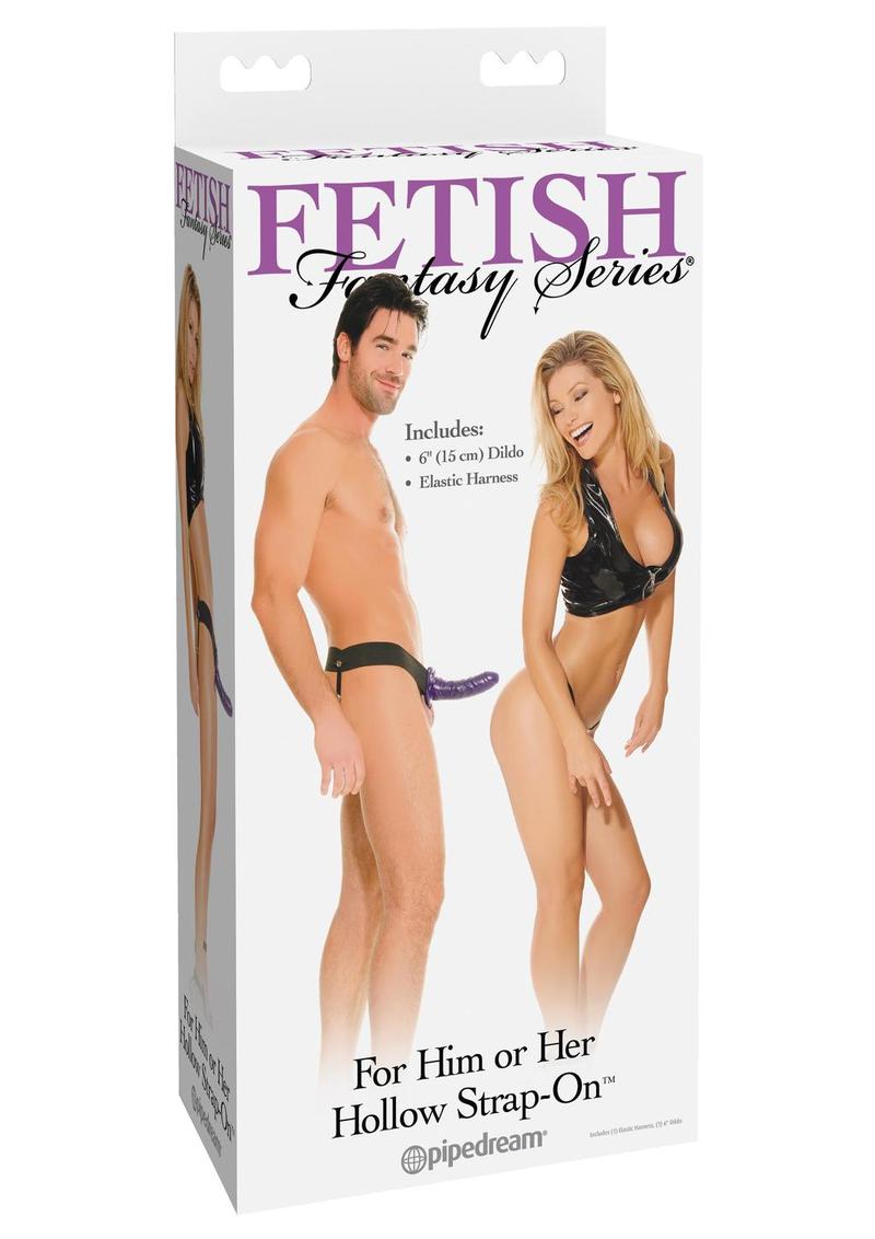 Fetish Fantasy Series For Him Or Her Hollow Strap-On Dildo and Adjustable Harness